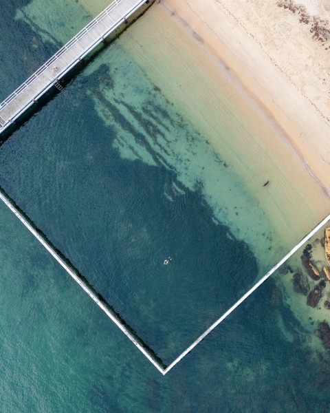 ocean pooling at forty baskets beach