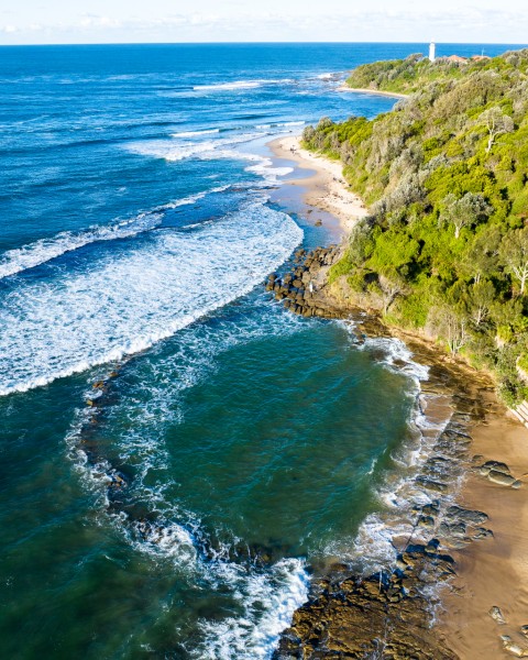 ocean pooling at norah head